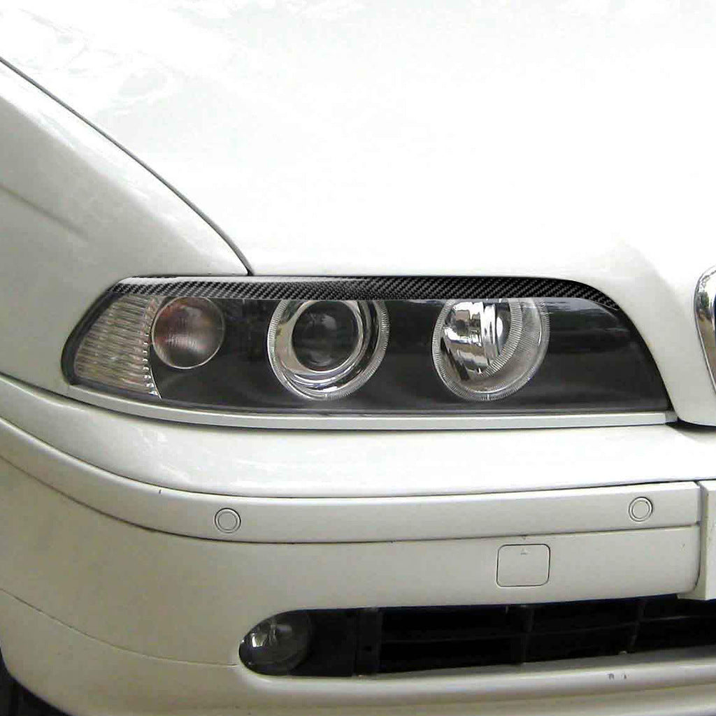 Carbon Fiber Car Exterior Modification Headlight Eyebrow Eyelash Accessories