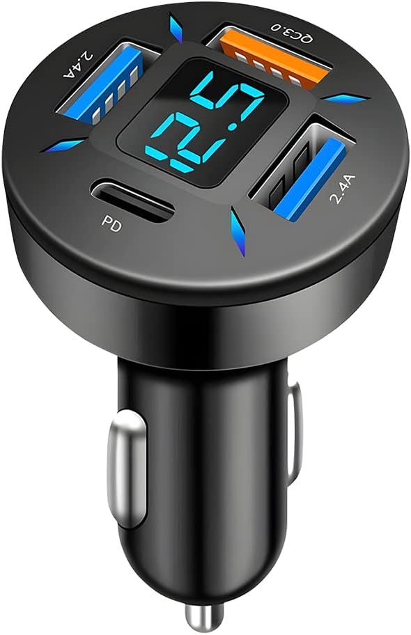 66w 4 Ports Usb Car Charger