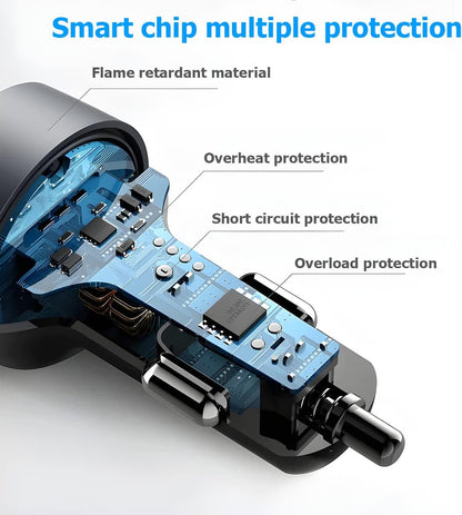 66w 4 Ports Usb Car Charger