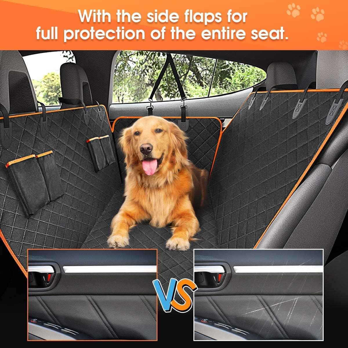 Pet Dog Car Seat Cover Waterproof Hammock For Suv Truck Back Rear Protector Mat