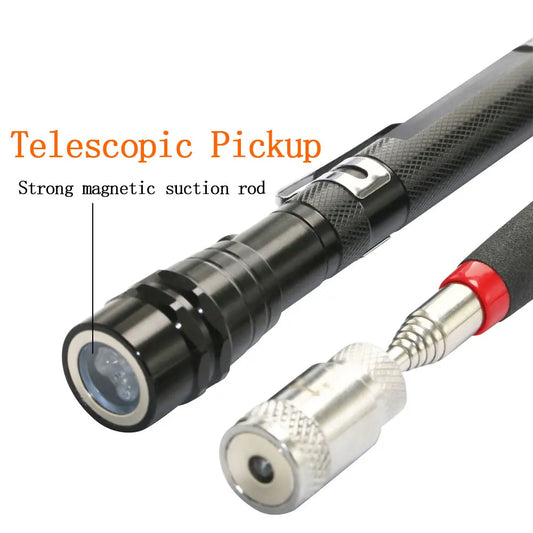 Mini Portable Telescopic Magnet Pen With Light