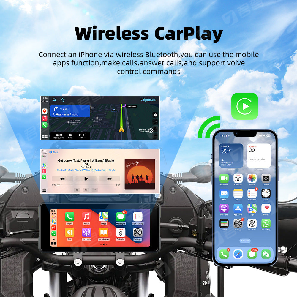 Motorcycle Wireless Carplay Navigation