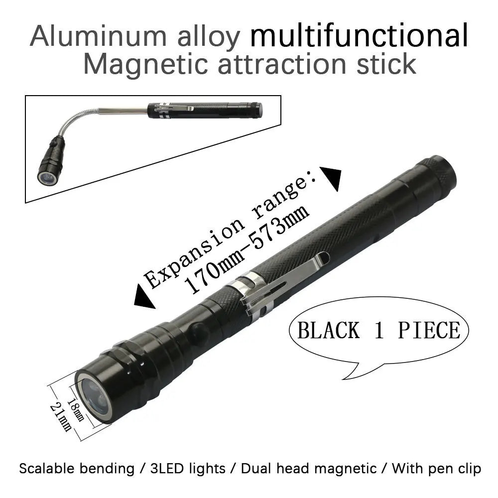 Mini Portable Telescopic Magnet Pen With Light