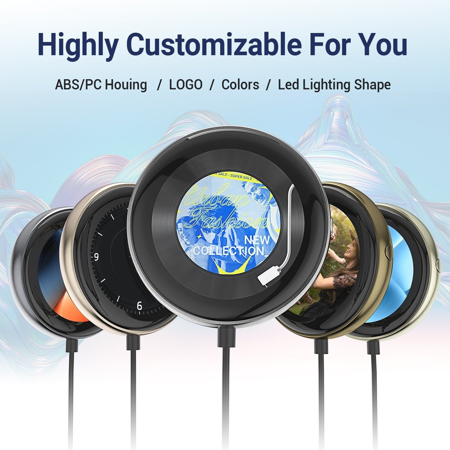 Portable Wireless CarPlay Adapter With Screen And Fragrance